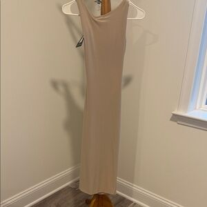 PrettyLittleThing Beige Maxi Dress